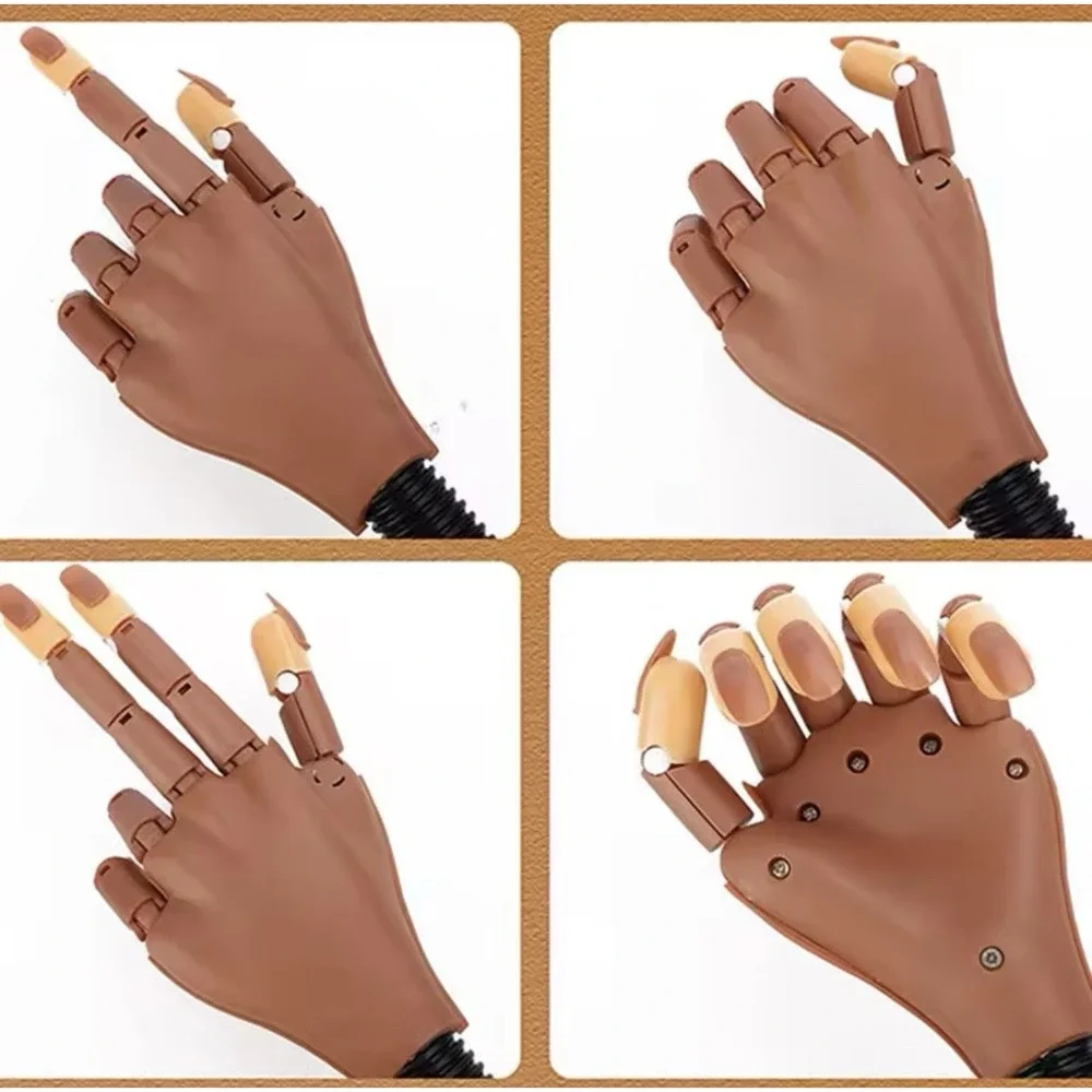Practice‎ Hand for Acrylic Nails Nail Training Hand Professional Manicure Tool